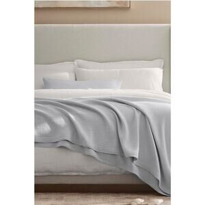 Boll & Branch Dream Bed Blanket Organic Cotton white king/cal king NEW $369